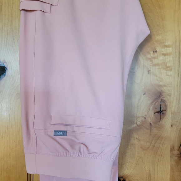 Figs Pink Straight Leg Pants - Picture 1 of 4